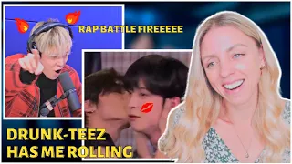 ATEEZ REACTION: Wanteez Ep.21 | Rap Battle - Drunk-Teez has me ROLLING!!!