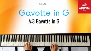 ABRSM | Grade 3 A:3 ~ Gavotte in G  (2021-2022)