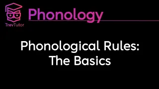 [Phonology] SPE Phonological Rules