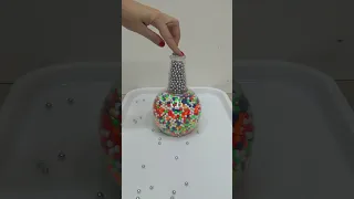 Tower of Plastic and Steel Beads (Oddly Satisfying) Reverse