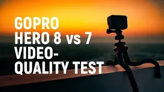 GoPro HERO 8 vs 7 VIDEO QUALITY Comparison | High Bitrate , 100mbps