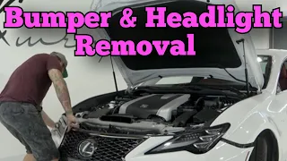 How To Remove Front Bumper & Headlights On A Lexus RC300