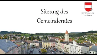 Gemeinderatssitzung der Stadt Freistadt am 13.12.2021