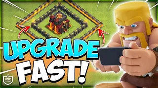 How To Upgrade Walls Fast! Live TH10 Farming in Clash of Clans