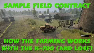 SnowRunner Sample Field Contract How Farming Works With The K-700 (And Lo4f)