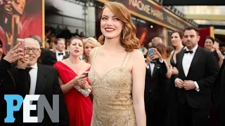 Emma Stone, Dakota Johnson & More Prove Gold Was A Big Hit On The Oscars Red Carpet | PEN | People