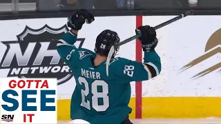 GOTTA SEE IT: Timo Meier Scores Fifth Goal Of Game With Filthy Toe-Drag Snipe