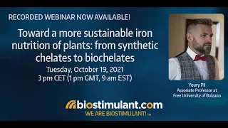 Toward a more sustainable iron nutrition of plants: from synthetic chelates to biochelates