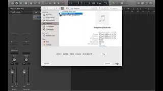 Importing audio into a project (MP3/WAV) – Logic Pro X tutorial