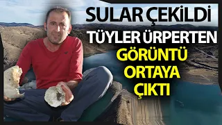 Tüyler Ürperten Görüntü! Sular Çekilince Ortaya Çıktı...