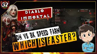 Demon Hunter Vs Blood | Which Is Faster? | Side By Side | Open World Farm | Diablo Immortal