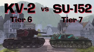 WOT Blitz Face Off || KV-2 vs SU-152