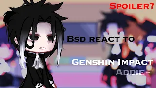 Bungou stray dogs react to genshin impact 1/? //GACHA CLUB x BSD// (bad English?)