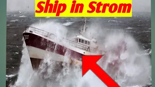 ship in Strom |INSANE Navy Boat Exercise in Too Rough Sea | ship in sea | ship in ocean | Big waves
