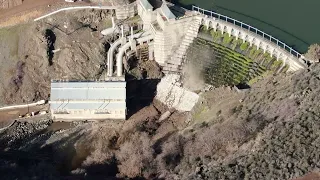 Draining of the Copco #1 Dam