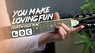 Fleetwood Mac - You Make Lovin' Fun  guitar tutorial (beginner + as the record)