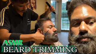 ASMR Beard trimming with Scissor , Relaxing Scissor ASMR sound to Relax your Anxiety & stressed Mind