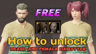 bgmi me free me hairstyle kaise le || How to unlock beard and female hairstyle for free ||