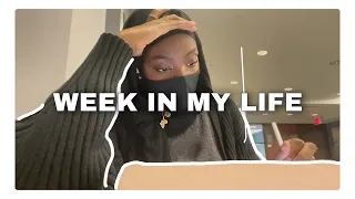 columbia grad student week in my life, cafe studying, dinner date, cat cafe nyc vlog