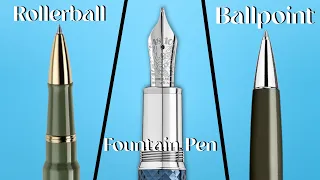 Rollerball vs. Fountain Pen vs. Ballpoint: What's Best?