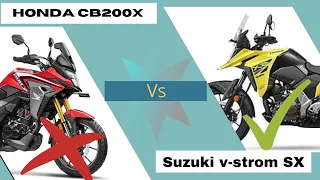 Honda cb200x vs Suzuki v-strom SX  2022price mileage top speed #suzuki #rkbikecompare