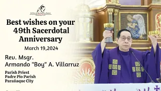 49th Sacerdotal Anniversary Monsi Boy