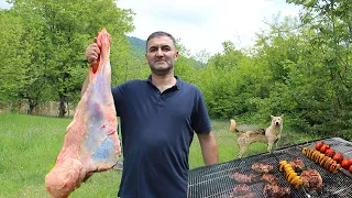 EXOTIC AZERBAIJANI KHAN KEBAB: Lamb Stomach, Liver & Lungs Recipe Unveiled!