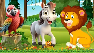 The Funniest Animal Sounds: Lion, Parrot, Horse, Warthog,... | ANIMAL (BGM)