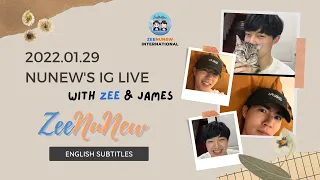 【ENG/RUS/POR SUBS】2022.01.29 NuNew IG Live (with Zee & James)