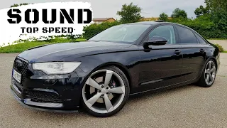 SOUND TopSpeed AUDI A6 C7 quattro 3.0TDI 245Ps 262km/h Acceleration