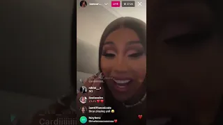 Cardi B Gets A Lil Freaky With Offset During Her Instagram Live!