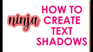 Learn How to Make a Shadow Font for Cricut Design Space | Text Offset Tutorial | Shadow Text |