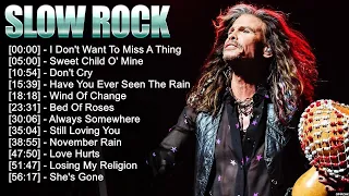 Guns & Roses, Bon Jovi, Scorpions , Aerosmith, White Lion, U2, CCR ~ Best Slow Rock Songs Ever