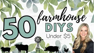 🤯 50 Everyday Farmhouse DIYs to freshen up your space Under $5