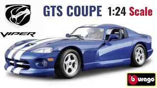 Dodge Viper GTS Coupe 1/24 scale | https://www.hobbyetrade.com | Unboxing review | Motoflix garage