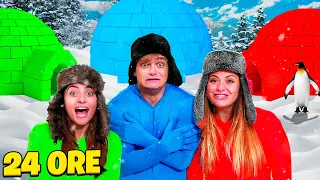 SOPRAVVIVIAMO NELL’IGLOO NEL TUO COLORE PER 24 ORE CON I NOSTRI AMICI! ❄️