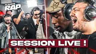 SESSION LIVE avec Djadja, Dinaz, Fresh LaDouille, KRM, Merko, Mamso... #PlanèteRap