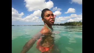 Ana underwater in Boca Chica