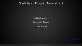 Gradinita cu Program Normal nr. 9 Bacau