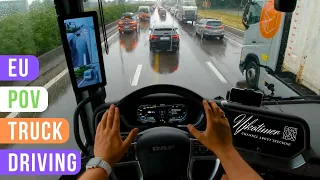 POV driving by DAF XG Nikotimer in Europe