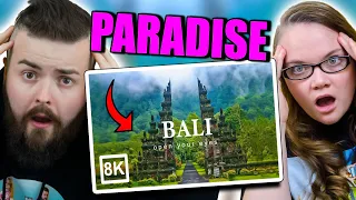 Bali in 8k ULTRA HD HDR - Paradise of Asia (60 FPS) - Irish Couple REACTION