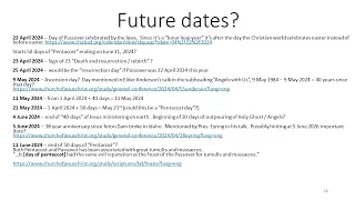 Video # 32 future dates updated