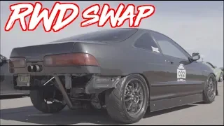 Worlds First RWD Mid Engine Integra - Honda V6 on NITROUS! (Stock Chassis)