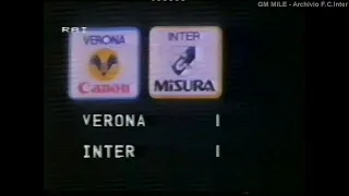 1984-85 (19^ - 17-02-1985) Verona-INTER 1-1 [Altobelli,Briegel] Servizio D.S.Rai