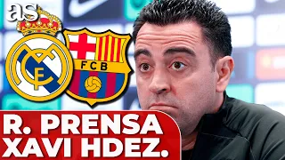 REAL MADRID - FC BARCELONA | XAVI HERNÁNDEZ, rueda de prensa PREVIA