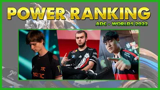 POWER RANKING | ADC - WORLDS 2022