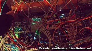 Modular synthesizer Live Rehearsal