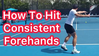 3 Tips For Easy Forehand Consistency (Aslan Karatzev Tennis Technique)