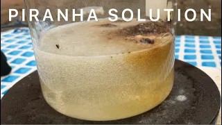 Piranha Solution dissolving different stuff