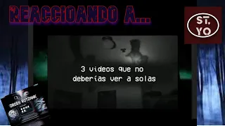 Reaccionando a Dross "3 Videos Que No Deberias De Ver A Solas"/Para Tener Dulces Sueños.